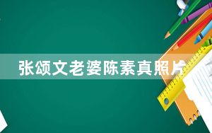 张颂文老婆陈素真照片曝光 背后的真相让人始料未及