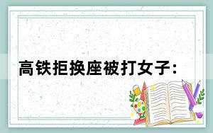 高铁拒换座被打女子:对方先动手 提醒后被辱骂撕扯衣服!