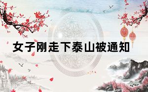 女子刚走下泰山被通知回山顶领身份证  背后真相实在令人震惊