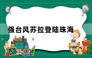 强台风苏拉登陆珠海 狂风呼啸树狂摇 场面触目惊心！【图】