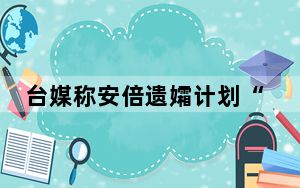 台媒称安倍遗孀计划“窜访台湾” 此行完成晋三安倍生前遗愿！