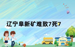 辽宁阜新矿难致7死7伤 矿方蓄意瞒报 公安机关立案调查！