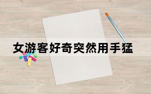 女游客好奇突然用手猛戳大象屁股 直接被踹飞在地 现场画面曝光内幕太惊人 这到底是怎么回事？