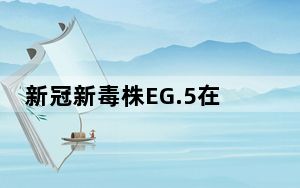 新冠新毒株EG.5在美流行  背后真相令人感到震惊