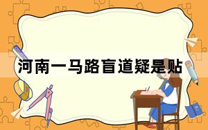 河南一马路盲道疑是贴纸一撕就掉 背后的真相让人始料未及