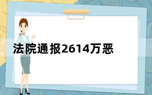 法院通报2614万恶意竞拍手机号详情 背后真相实在令人震惊 这到底是怎么回事？