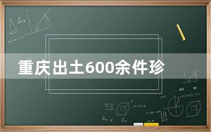重庆出土600余件珍贵文物 背后真相让人感到惊讶