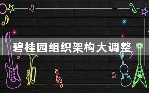 碧桂园组织架构大调整 这到底是怎么回事？