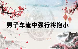 男子车流中强行将抱小孩女子拽下车 背后的真相让人始料未及