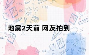 地震2天前 网友拍到大群黑鸟盘旋 内幕曝光简直太意外了