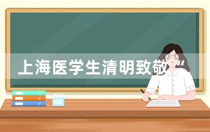 上海医学生清明致敬“大体老师”