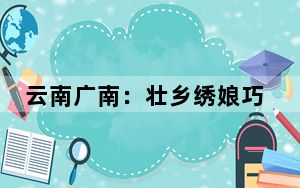 云南广南：壮乡绣娘巧手勾勒乡村振兴美丽“画卷”