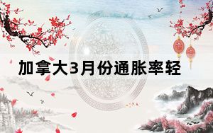 加拿大3月份通胀率轻微反弹