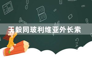 王毅同玻利维亚外长索萨举行会谈