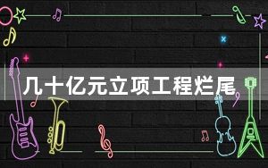 几十亿元立项工程烂尾，“造景冲动”为何停不下来？