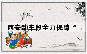 西安动车段全力保障“五一”假期动车组运能供给