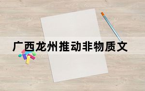 广西龙州推动非物质文化遗产传承 绘就民族团结进步新画卷