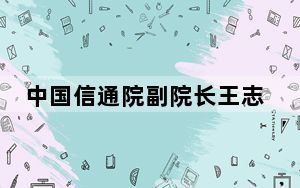 中国信通院副院长王志勤：人工智能是6G的发展底色