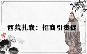 西藏扎囊：招商引资促发展 签约金额1.37亿元