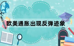 欧美通胀出现反弹迹象