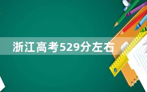 浙江高考529分左右录取的本科大学名单！
