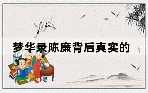 梦华录陈廉背后真实的身份是什么 背后真相令人震惊