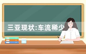 三亚现状:车流稀少 背后真相令人震惊