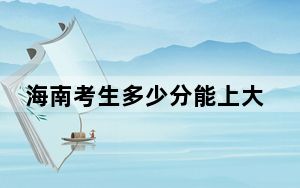 海南考生多少分能上大连东软信息学院？2024年综合录取分483分