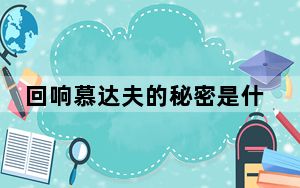 回响慕达夫的秘密是什么 这到底是怎么回事？