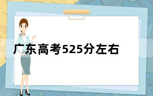 广东高考525分左右报考大学都有哪些？ 2025年高考可以填报66所大学