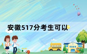 安徽517分考生可以报考哪些公办本科大学？