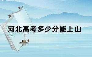 河北高考多少分能上山东协和学院？附2022-2024年最低录取分数线