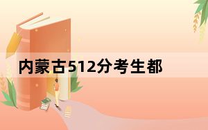 内蒙古512分考生都可以填报哪些大学？