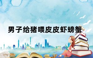 男子给猪喂皮皮虾螃蟹 背后真相实在令人震惊