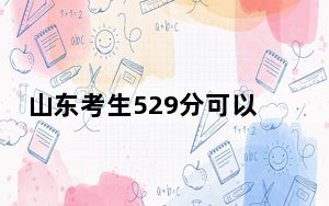山东考生529分可以填报哪些高校名单？ 2024年一共17所大学录取