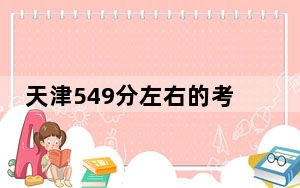 天津549分左右的考生可以报考哪些大学？（供2025届高三考生参考）