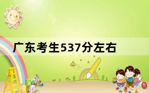 广东考生537分左右能考上什么好的大学？（供2025届高三考生参考）