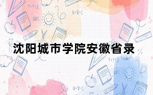 沈阳城市学院安徽省录取分数线是多少？2025年安徽考生参考