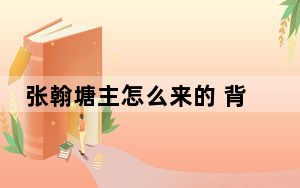 张翰塘主怎么来的 背后真相让人感到惊讶