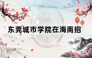 东莞城市学院在海南招生计划和录取分数线是多少？2025海南考生参考