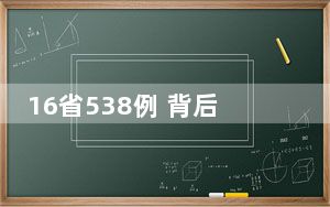 16省538例 背后真相让人感到惊讶