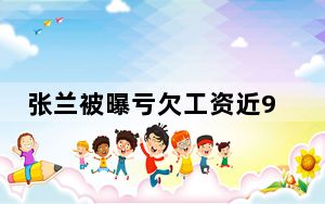 张兰被曝亏欠工资近90万 背后真相实在让人惊愕