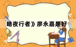 暗夜行者》廖永嘉是好的吗 背后真相令人震惊