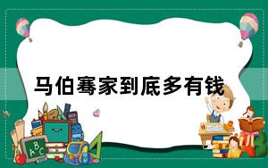马伯骞家到底多有钱
