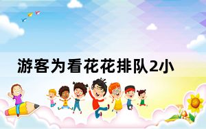 游客为看花花排队2小时:看3分钟 背后的真相让人始料未及