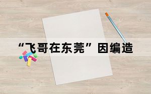 “飞哥在东莞”因编造故事被判刑 背后真相令人震惊