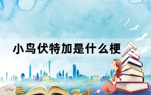 小鸟伏特加是什么梗 这到底是怎么回事？