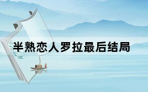 半熟恋人罗拉最后结局是什么 背后的真相让人始料未及