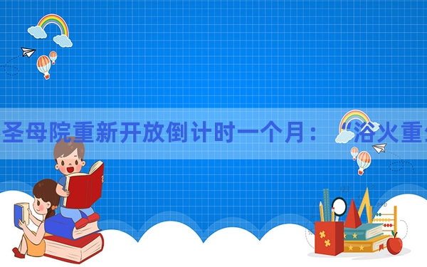 巴黎圣母院重新开放倒计时一个月：“浴火重生”为时不远